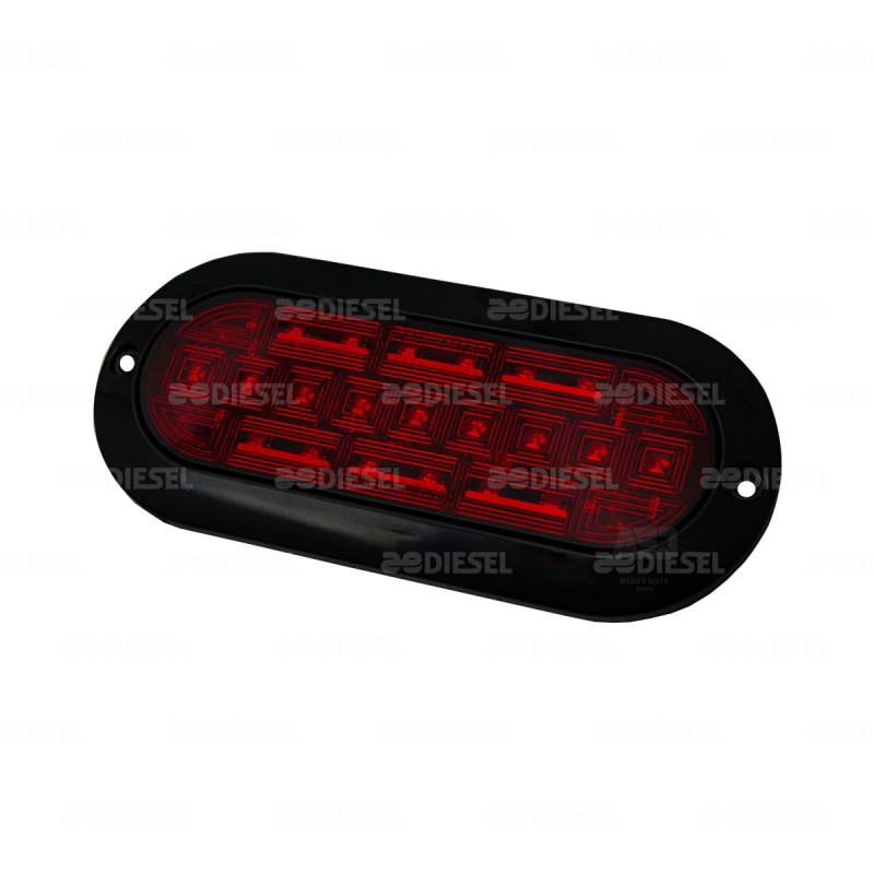 PLAFÓN 12/24V 21 LED OVALADO ROJO NEGRO PLANO ALTA/BAJA/FIJA