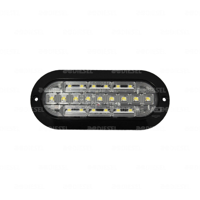 PLAFÓN 12/24V 21 LED OVALADO BLANCO NEGRO PLANO ALTA/BAJA/FIJA