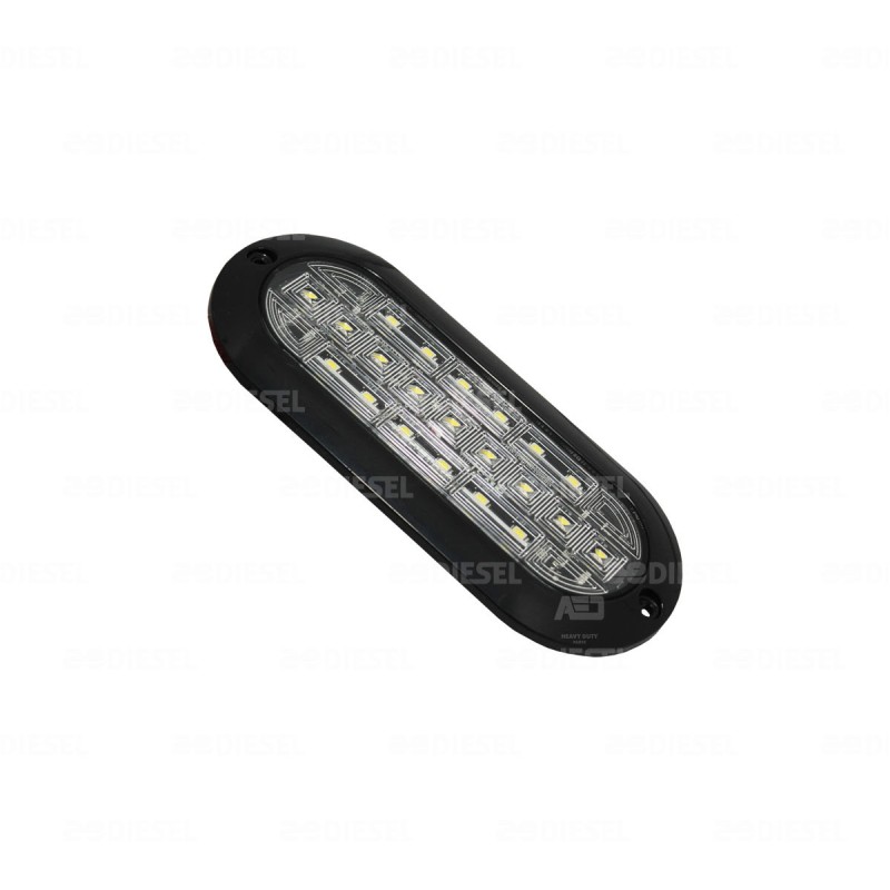 PLAFÓN 12/24V 21 LED OVALADO BLANCO NEGRO PLANO ALTA/BAJA/FIJA