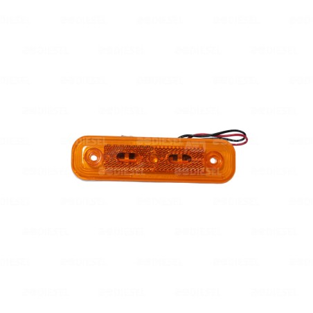 PLAFÓN 12/24V 3 LED LATERAL ÁMBAR FIJA