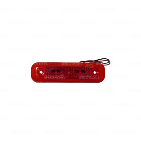 PLAFÓN 12/24V 3 LED LATERAL ROJO FIJA