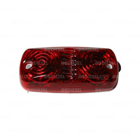 PLAFÓN 12/24V 13 LED LATERAL ROJO ESTROBO