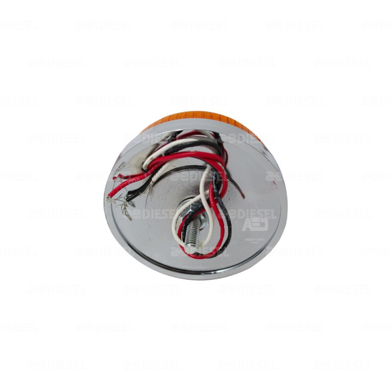 PLAFÓN 12V 24 LED 2 1/2" ÁMBAR TORNILLO ESTROBO
