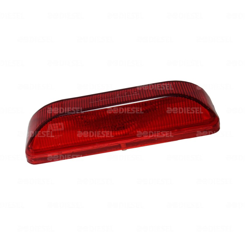 PLAFÓN 12V ROJO FOCO S/BASE 2747