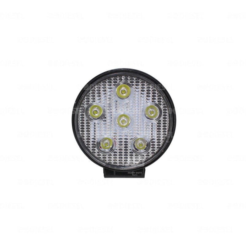 FARO 12/24V 18W 6 LEDS 6000K REDONDO 1PZ