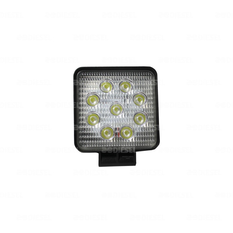 FARO 12V/24V 9 LEDS 50mm BLANCO ANCHO 1PZ