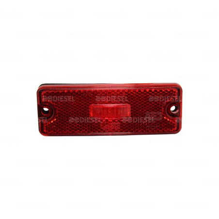 PLAFÓN 12V/24V LED LATERAL ROJO MULT