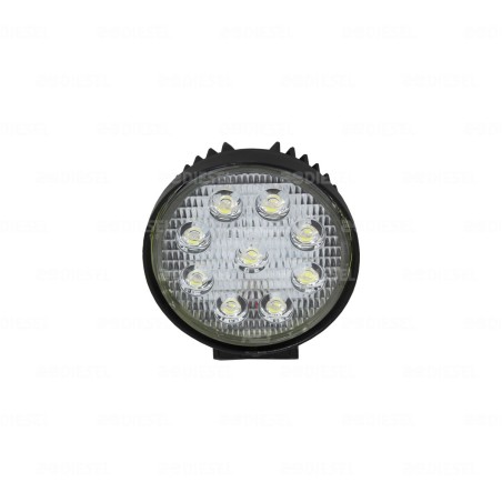 FARO 12V/24V 9 LEDS 112mm BLANCO ANCHO 1PZ