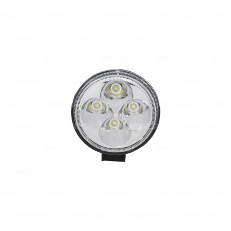 FARO 12V/24V 4 LEDS 80mm BLANCO 6000K