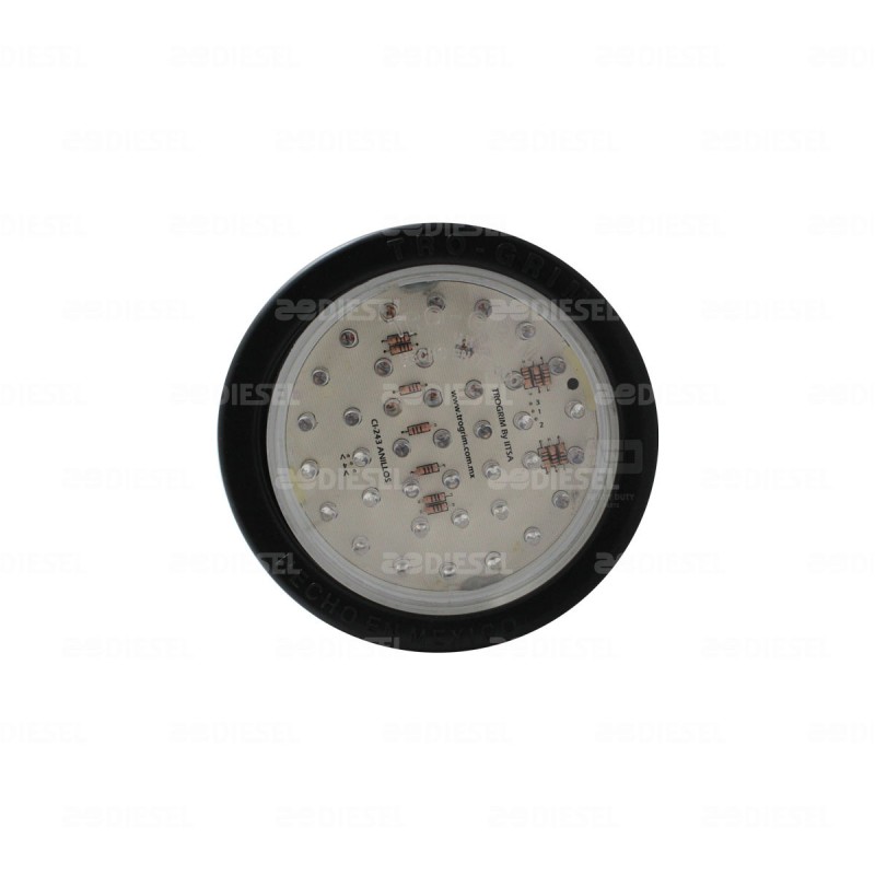 PLAFÓN 12V 39 LEDS ÁMBAR MICA CRISTAL EST