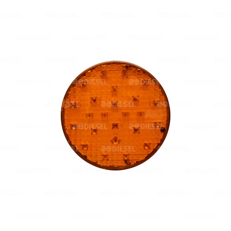 PLAFÓN 12V LED ÁMBAR ESTROBO 4"