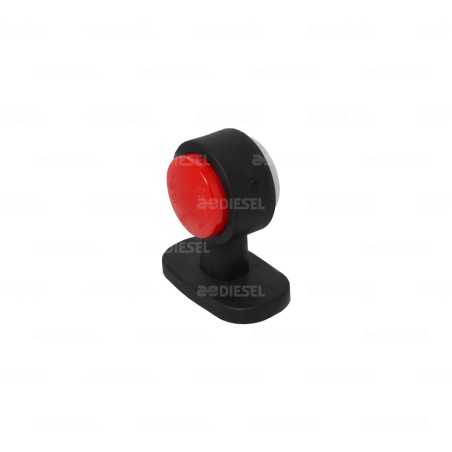 PLAFÓN 12V/24V LED ROJO/CRISTAL