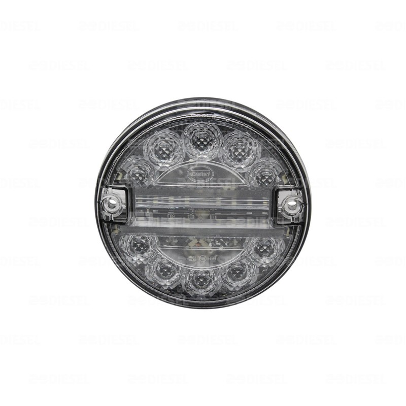 PLAFÓN 12V/24V 140MM ROJO REVERSA 2 FUNCIONES