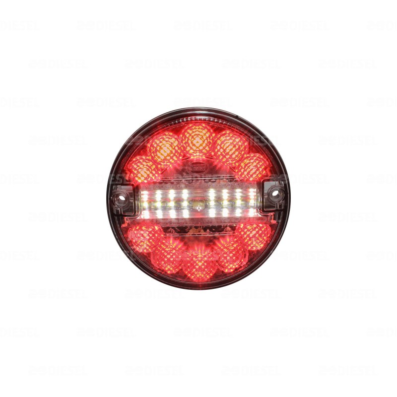 PLAFON 12/24V 140MM ROJO RVZA 2FUNC