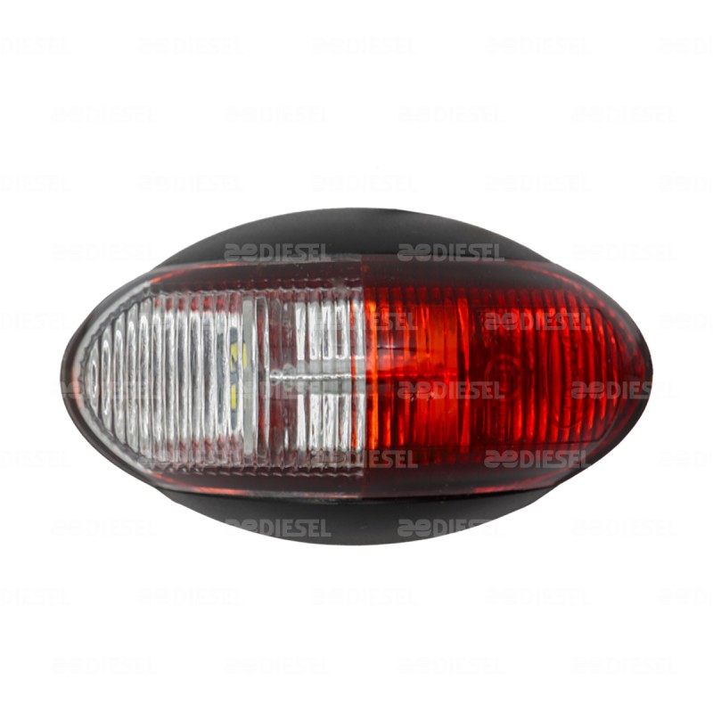 PLAFÓN 12/24V ROJO BLANCO P/EXTERIOR