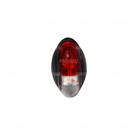 PLAFÓN 12V/24V ROJO BLANCO P/EXTERIOR