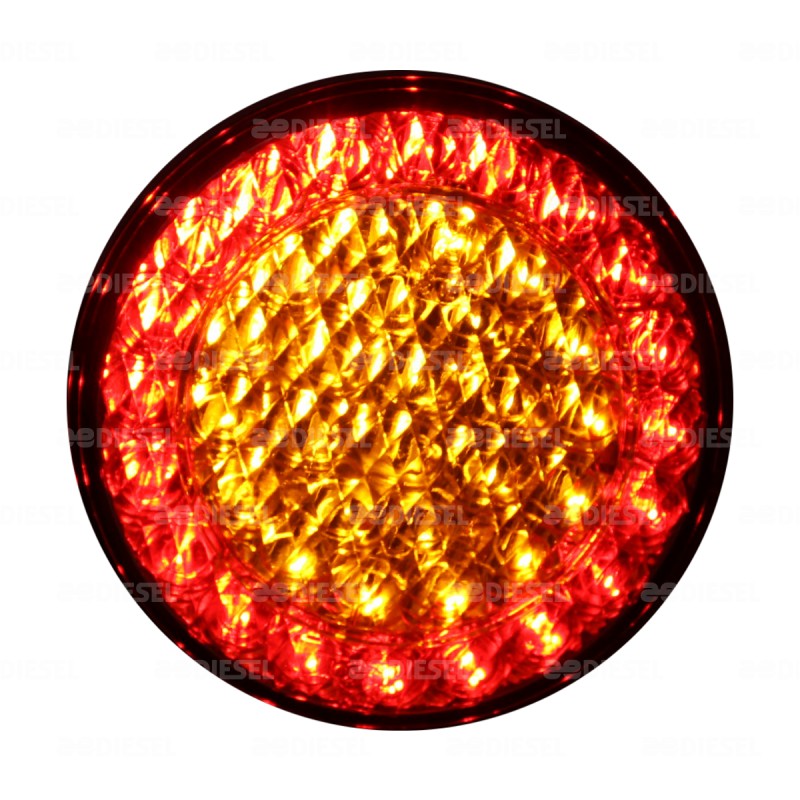 PLAFÓN 24V LED ÁMBAR/ROJO 3 FUNCIONES