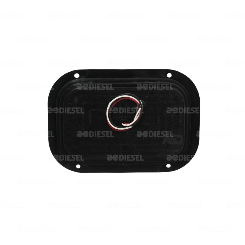 PLAFÓN 12V/24V 8LEDS RECT ÁMBAR REMACHE