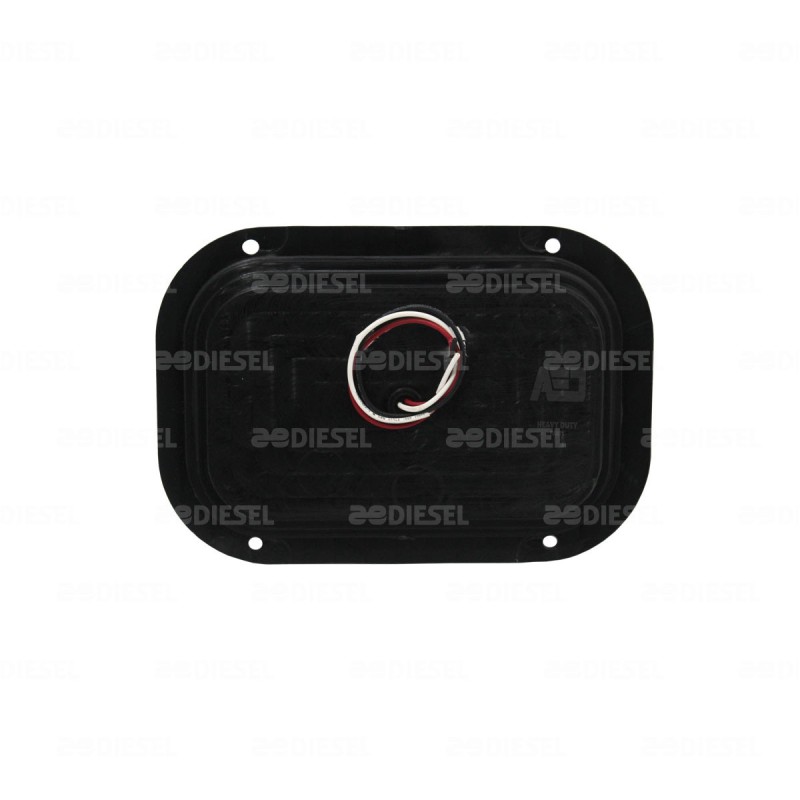 PLAFÓN 12V/24V 8LEDS RECT. ROJO REMACHE