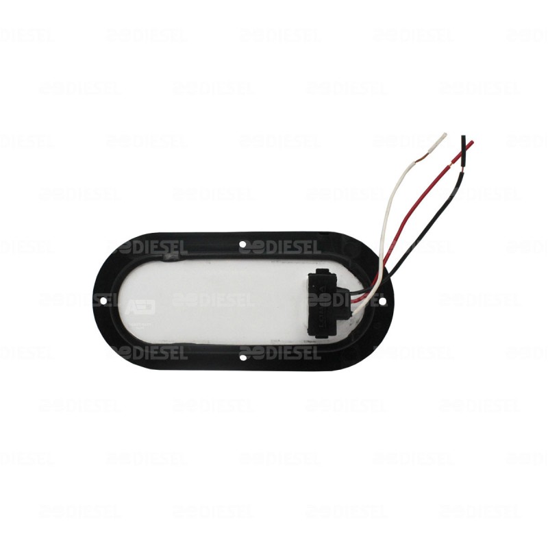 PLAFÓN 12V 10 LEDS OVALADO 6" ÁMBAR STROB C/C