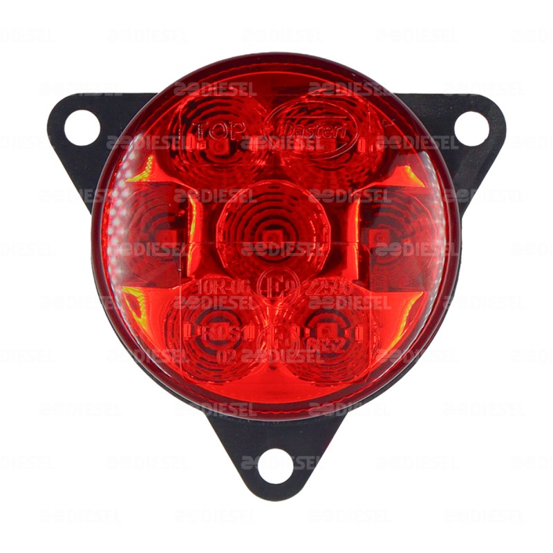 PLAFÓN 12/24V 7LED ROJO 55MM 2 FUNCIONES