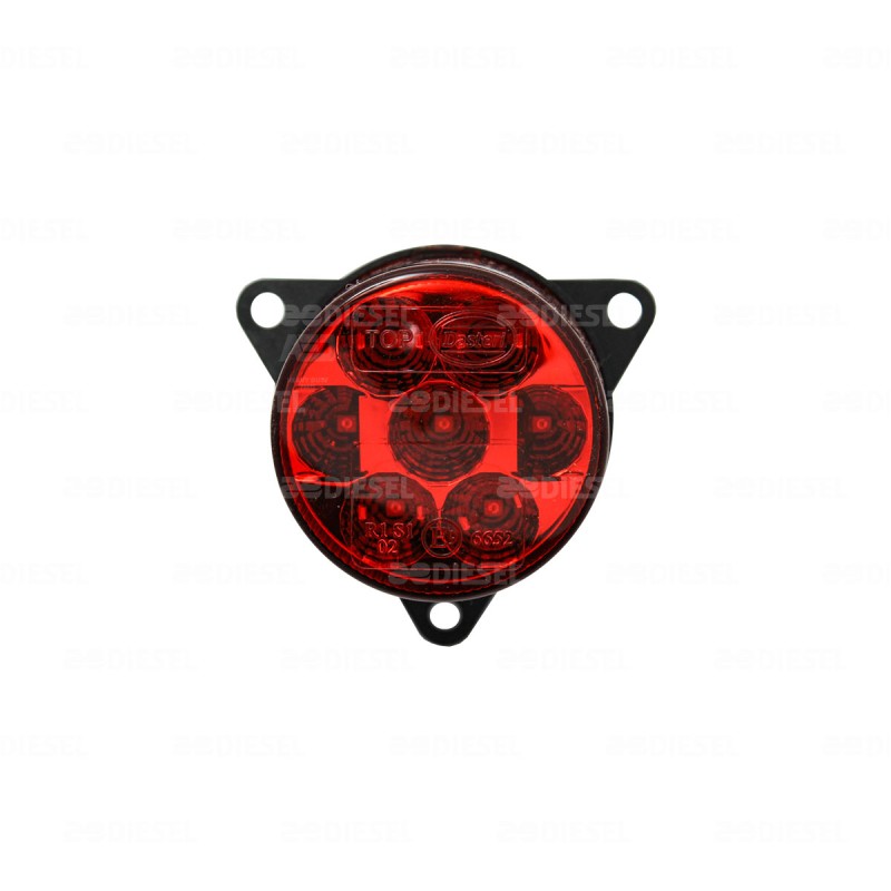 PLAFÓN 12V/24V 7LED ROJO 55MM 2 FUNCIONES