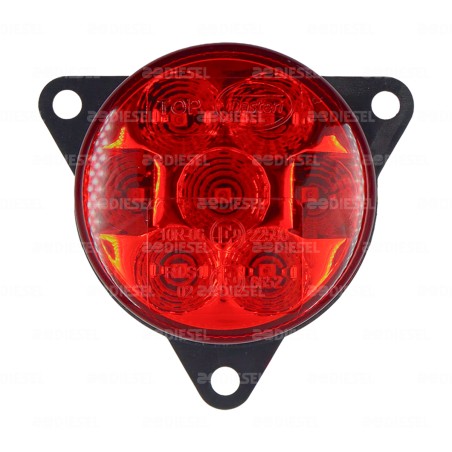 PLAFÓN 12V/24V 7LED ROJO 55MM 2 FUNCIONES