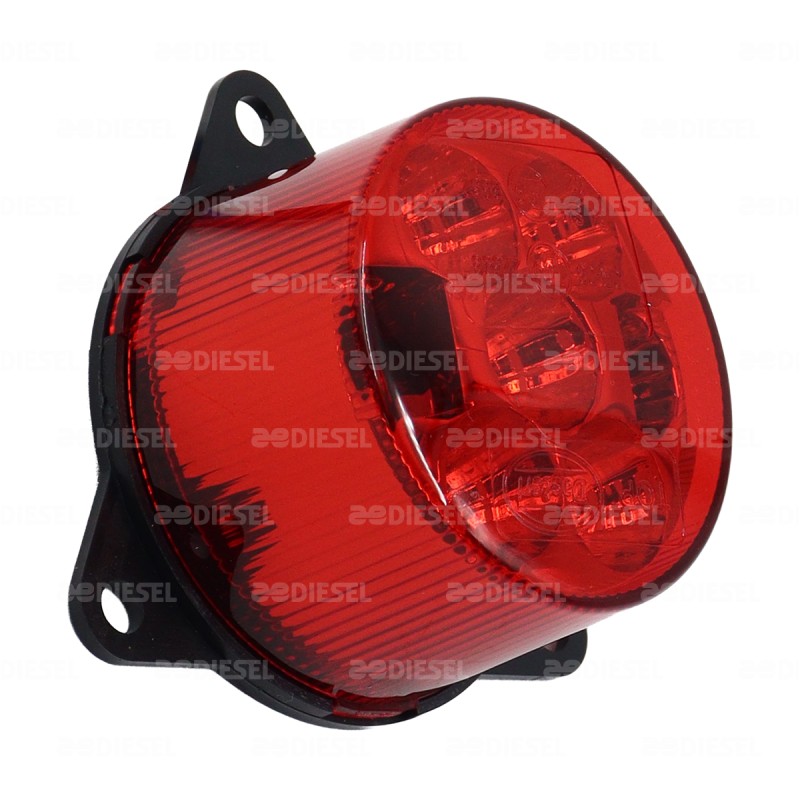 PLAFÓN 12/24V 7LED ROJO 55MM 2 FUNCIONES