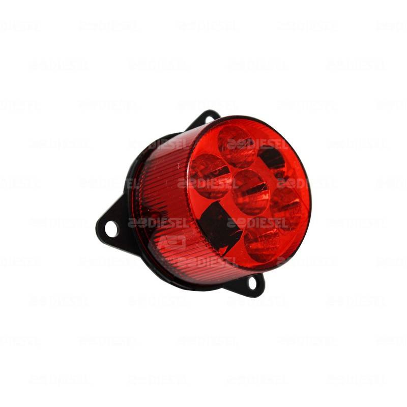 PLAFÓN 12V/24V 7LED ROJO 55MM 2 FUNCIONES