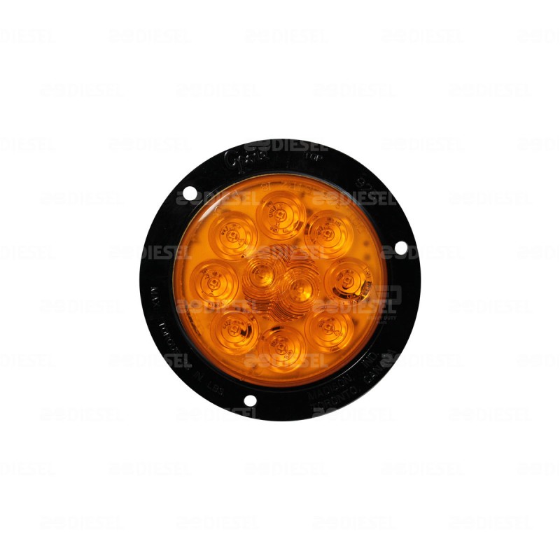 PLAFÓN 12V 4"LED ÁMBAR DINA C/CONECTOR