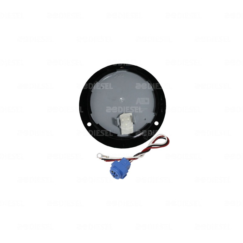PLAFÓN 12V 4"LED ÁMBAR DINA C/CONECTOR