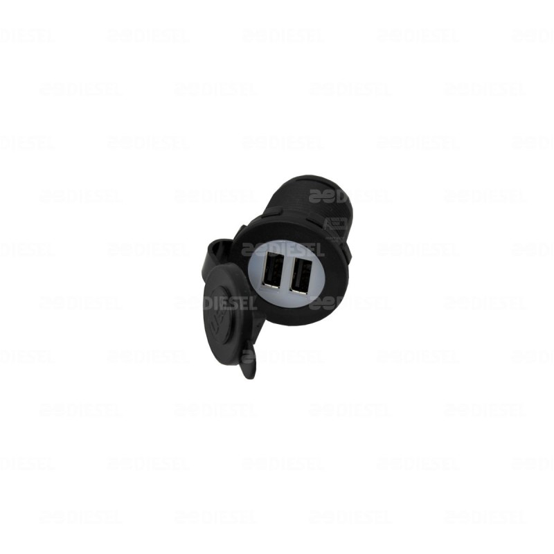 ADAPTADOR USB 2PTO 12V/24V C/LUZ LED