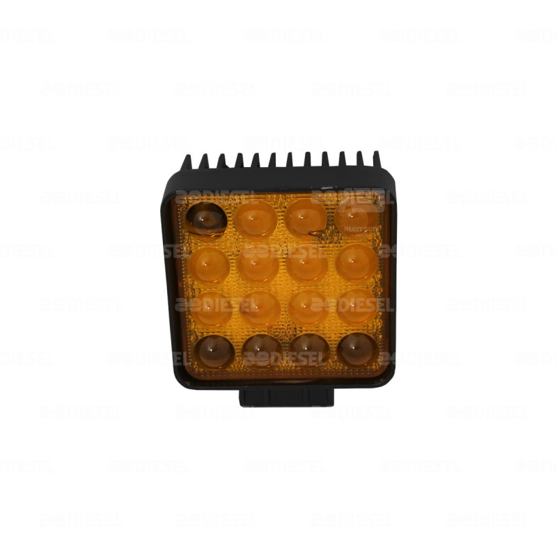 FARO 12V/24V 16 LEDS ANCHO ÁMBAR 1PZ