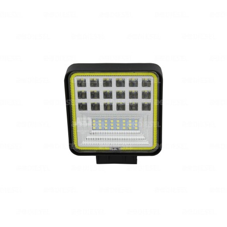 FARO 12V/24V LED 100mm BLANCO C/ARO BLANCO 1PZ