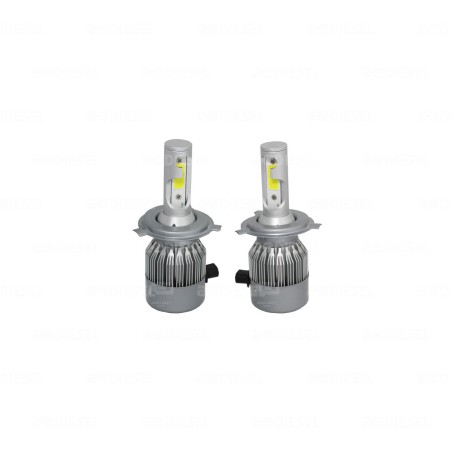 FOCO H4 12V/48V LED JUEGO 3800LM CON VENTILADOR