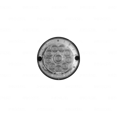 PLAFÓN 12V LED ÁMBAR DIREC MICA CRISTAL