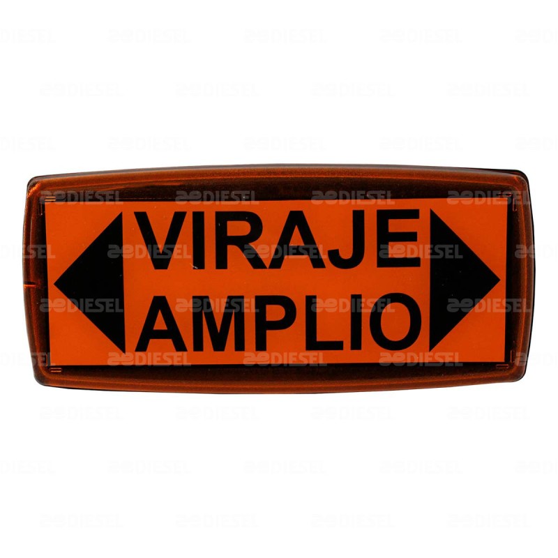 PLAFÓN 12V/24V TRASERO ÁMBAR GIRO AMPLIO