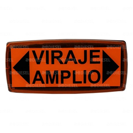 PLAFÓN 12V/24V TRASERO ÁMBAR GIRO AMPLIO