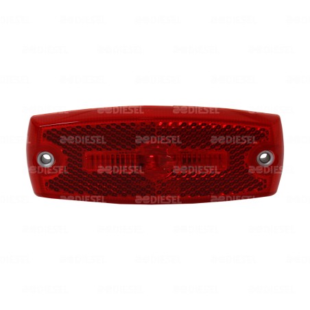 PLAFÓN 12V/24V LED LATERAL ROJO BUSSCAR