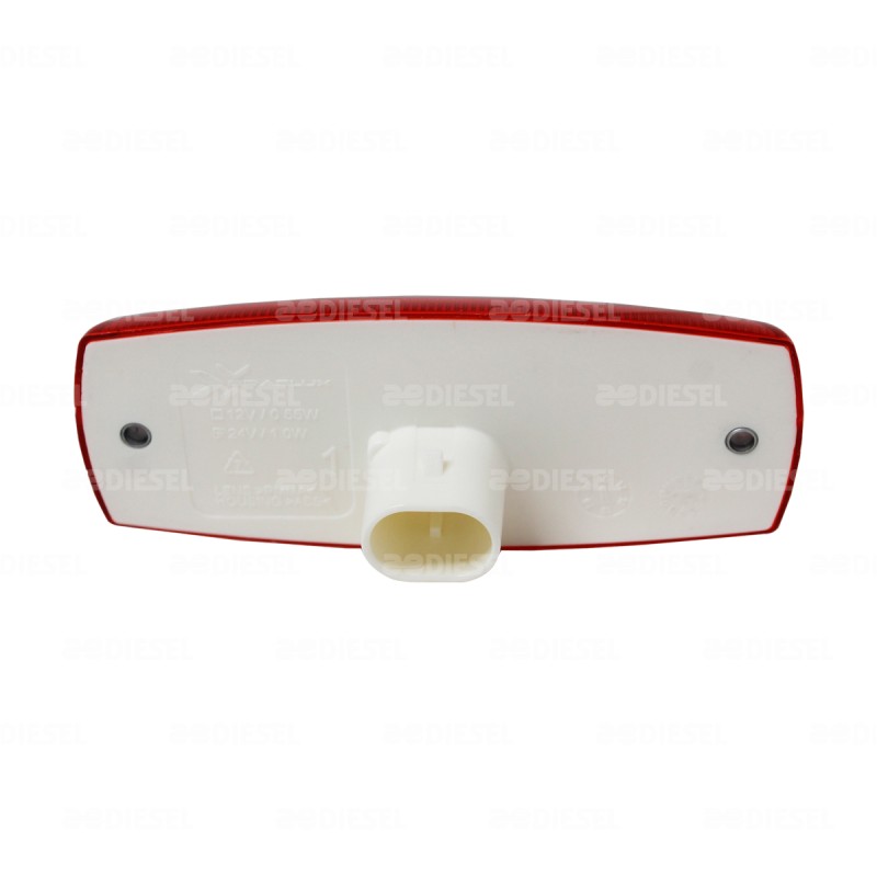 PLAFÓN 12V/24V LED LATERAL ROJO BUSSCAR
