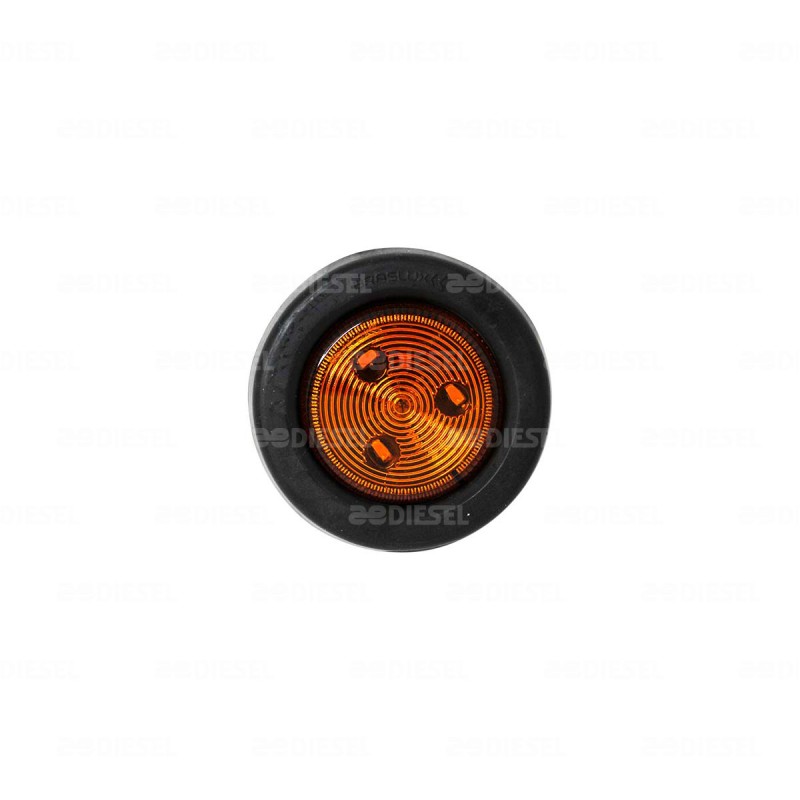 PLAFÓN 12V/24V 2" 3 LEDS GOMA ÁMBAR