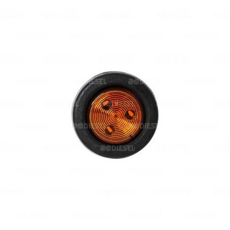 PLAFÓN 12V/24V 2" 3 LEDS GOMA ÁMBAR