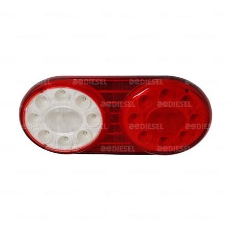 CALAVERA 12/24V LED DOBLE