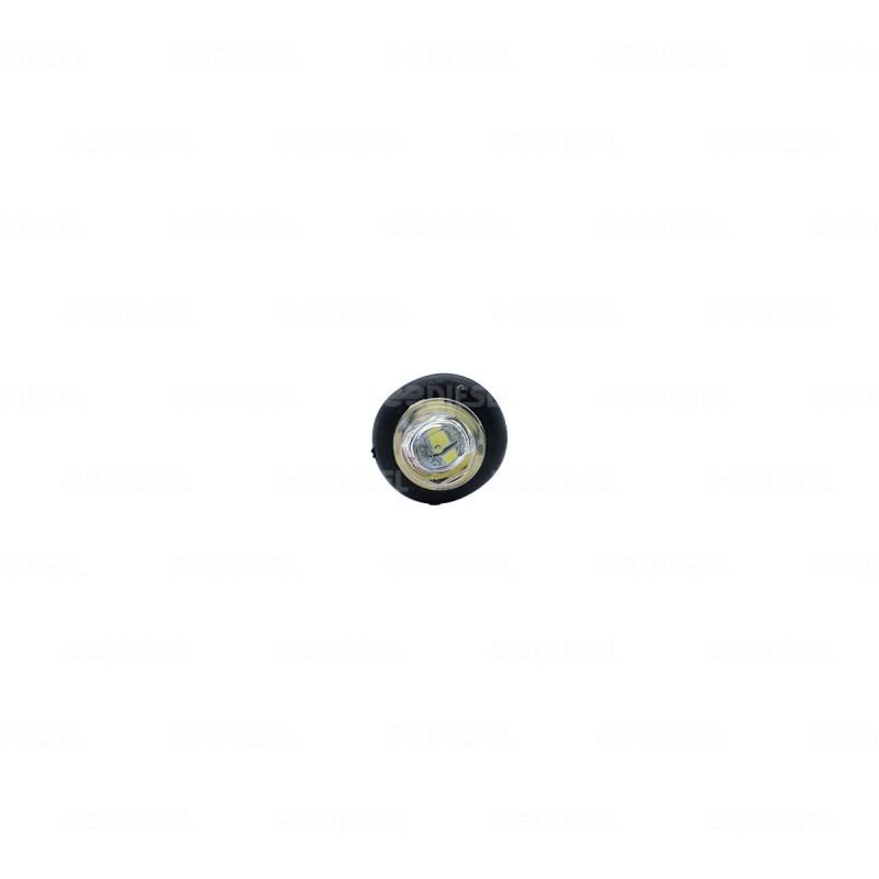 PILOTO 12V 3 LED 3/4" BLANCO GOMA FIJA