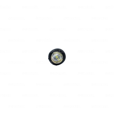 PILOTO 12V 3 LED 3/4" BLANCO GOMA FIJA
