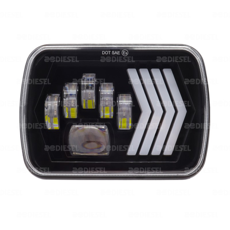 UNIDAD 12/24V IZQUIERDA LED BLANCO/DIREC 7"