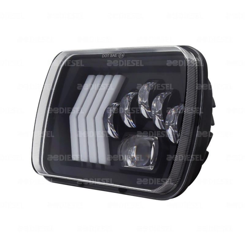 UNIDAD 12/24V DERECHA LED BLANCO/DIREC 7"