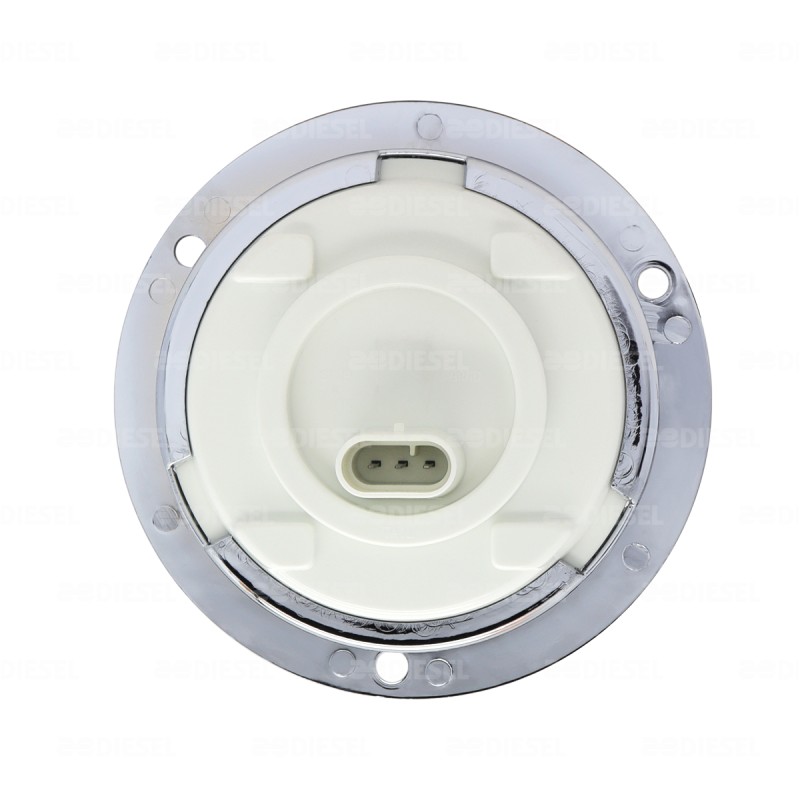 PLAFÓN 12/24V LED ÁMBAR CROMADO 4'