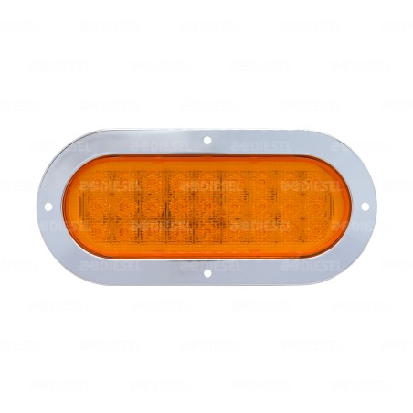 PLAFÓN 12V LED ÁMBAR OVALADO DIR CONTINUA