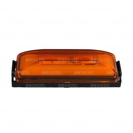PLAFÓN 12/24V LED NEÓN ÁMBAR BISEL NEGRO